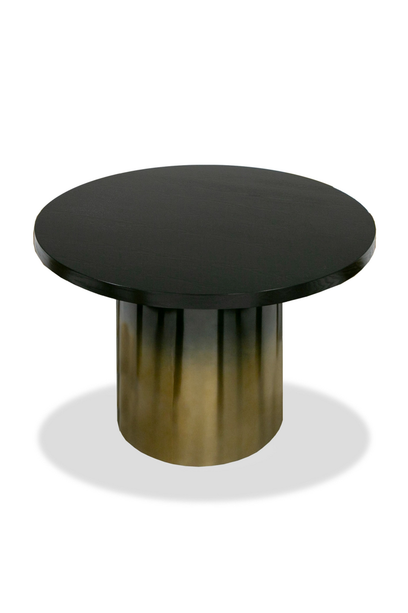 Black Ash Round Dining Table | OROA Modern Elmira | Oroatrade.com