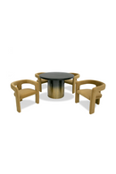 Black Ash Round Dining Table | OROA Modern Elmira | Oroatrade.com