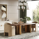 Wanut Veneer Dining Table | OROA Modern Marjorie