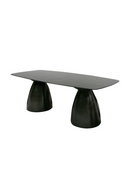 Black Wave Glass Dining Table | OROA Modern Calexico | Oroatrade.com