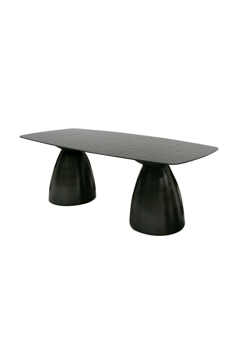 Black Wave Glass Dining Table | OROA Modern Calexico | Oroatrade.com