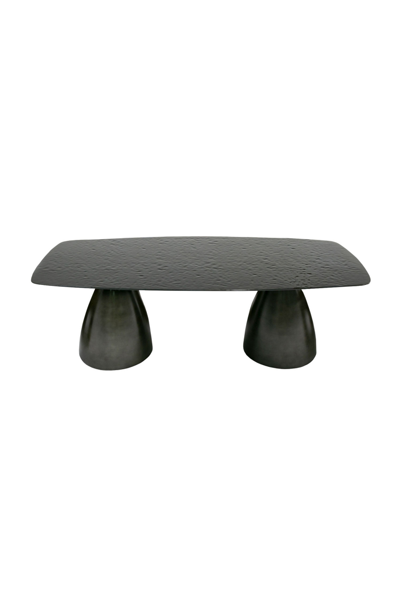 Black Wave Glass Dining Table | OROA Modern Calexico | Oroatrade.com