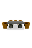 Black Wave Glass Dining Table | OROA Modern Calexico | Oroatrade.com