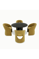 Black Wave Glass Dining Table | OROA Modern Calexico | Oroatrade.com