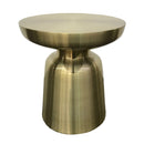 Gold Aluminum End Table | OROA Modern Peter