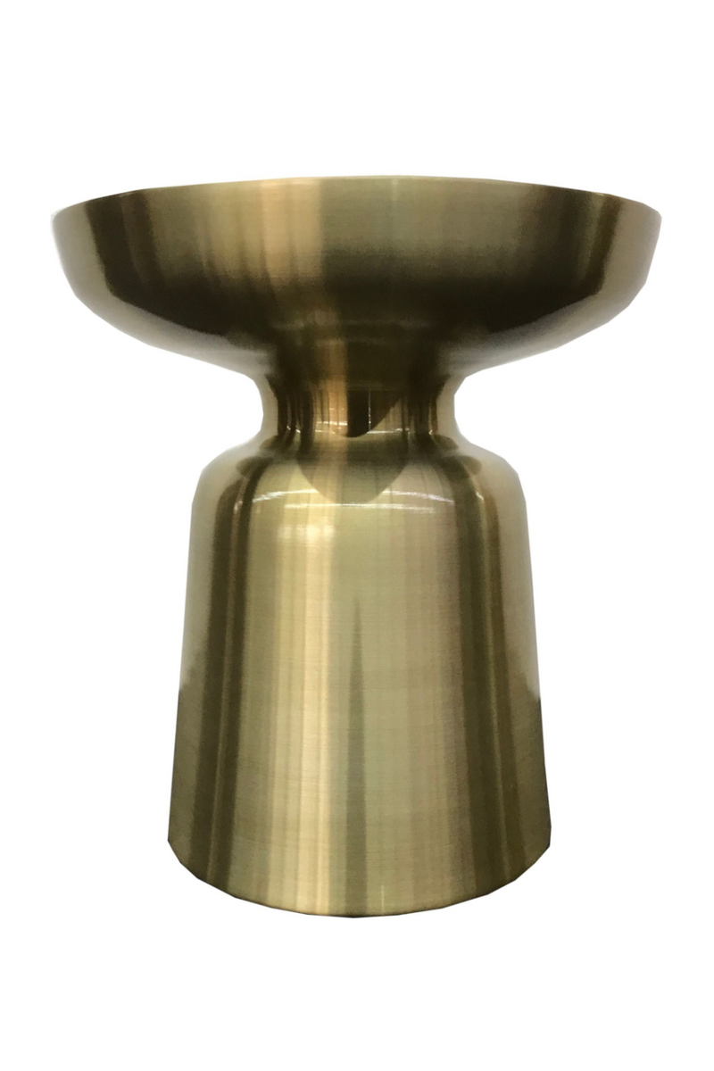 Gold Aluminum End Table | OROA Modern Peter | Oroatrade.com