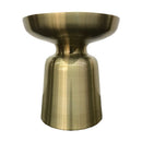 Gold Aluminum End Table | OROA Modern Peter