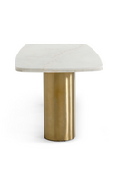 White Marble Gold Dining Table | OROA Modern Rocky | Oroatrade.com