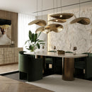 White Marble Dining Table L | OROA Modern Rocky