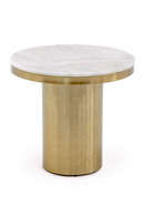 White and Gold End Table | OROA Modern Rocky | Oroatrade.com