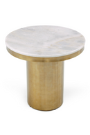 White and Gold End Table | OROA Modern Rocky | Oroatrade.com