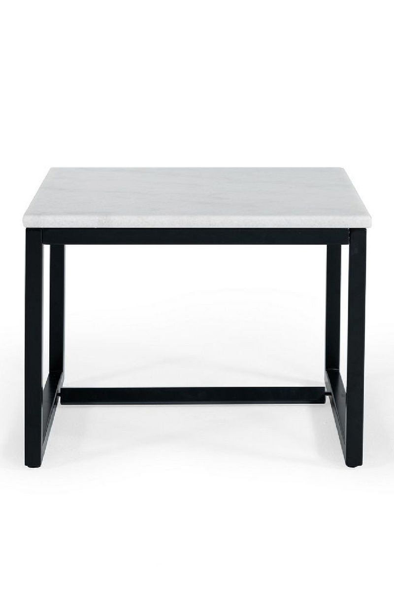Square White Marble End Table | OROA Modern Baca | Oroatrade.com