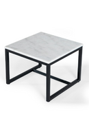 Square White Marble End Table | OROA Modern Baca | Oroatrade.com