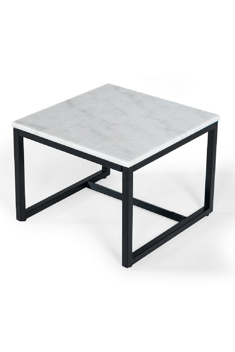Square White Marble End Table | OROA Modern Baca | Oroatrade.com