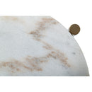 Round White Marble End Table | OROA Modern Denzel