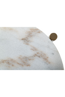 Round White Marble End Table | OROA Modern Denzel | Oroatrade.com