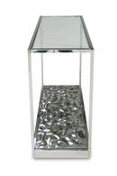 Clear Wave Glass Console Table | OROA Modern Braxton | Oroatrade.com