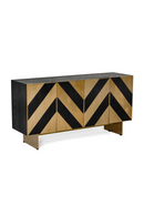 Gold Chevron Sideboard | OROA Modern Perret | Oroatrade.com
