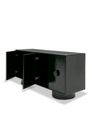 Black Wave Glass 4-Door Sideboard | OROA Modern Calexico | Oroatrade.com