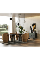 Black Wave Glass 4-Door Sideboard | OROA Modern Calexico | Oroatrade.com