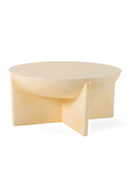 Beige Concrete Round Coffee Table | OROA Modern Elsa | Oroatrade.com