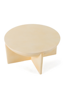 Beige Concrete Round Coffee Table | OROA Modern Elsa | Oroatrade.com