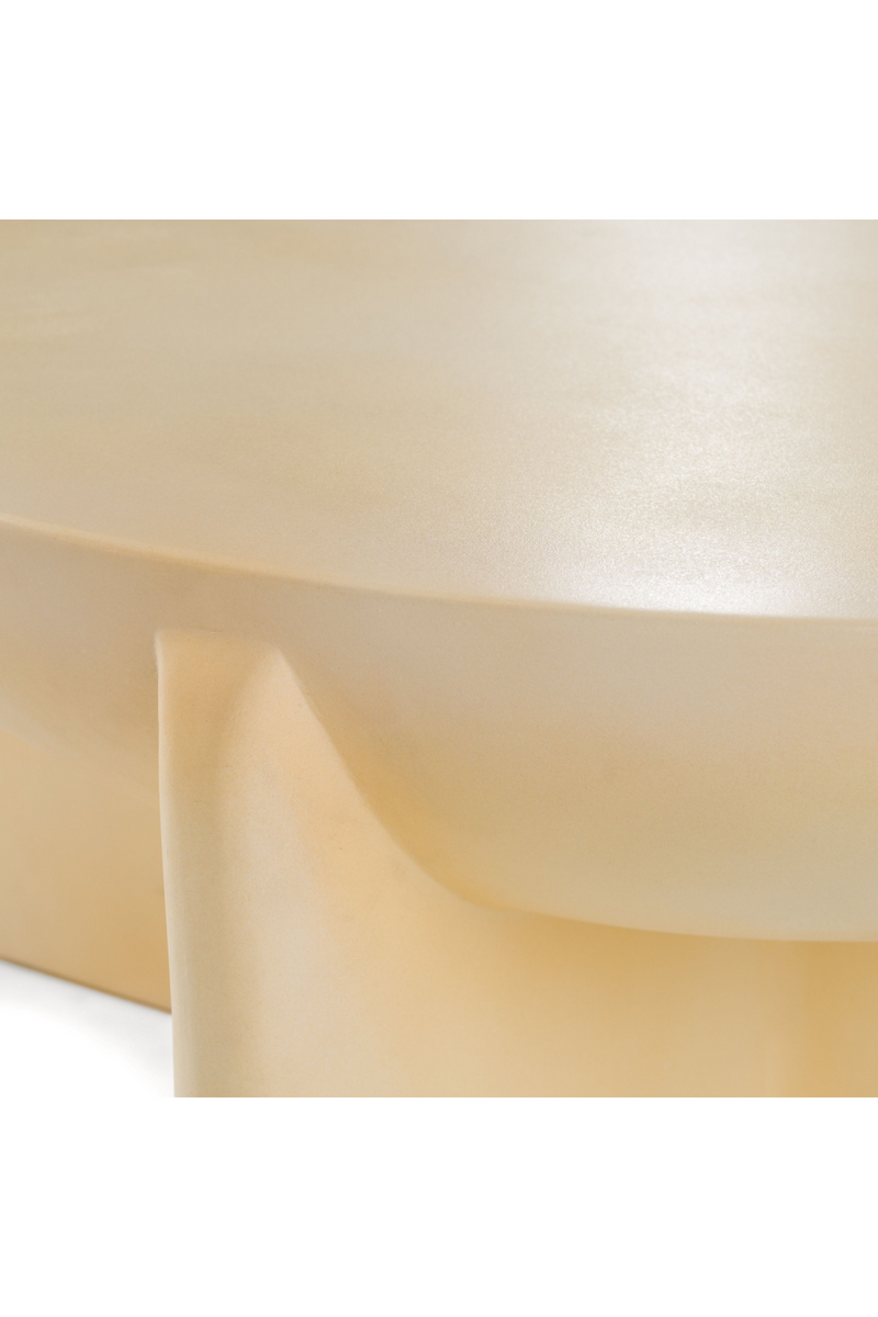 Beige Concrete Round Coffee Table | OROA Modern Elsa | Oroatrade.com