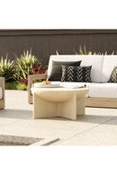 Beige Concrete Round Coffee Table | OROA Modern Elsa | Oroatrade.com