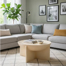 Beige Concrete Round Coffee Table | OROA Modern Elsa | Oroatrade.com
