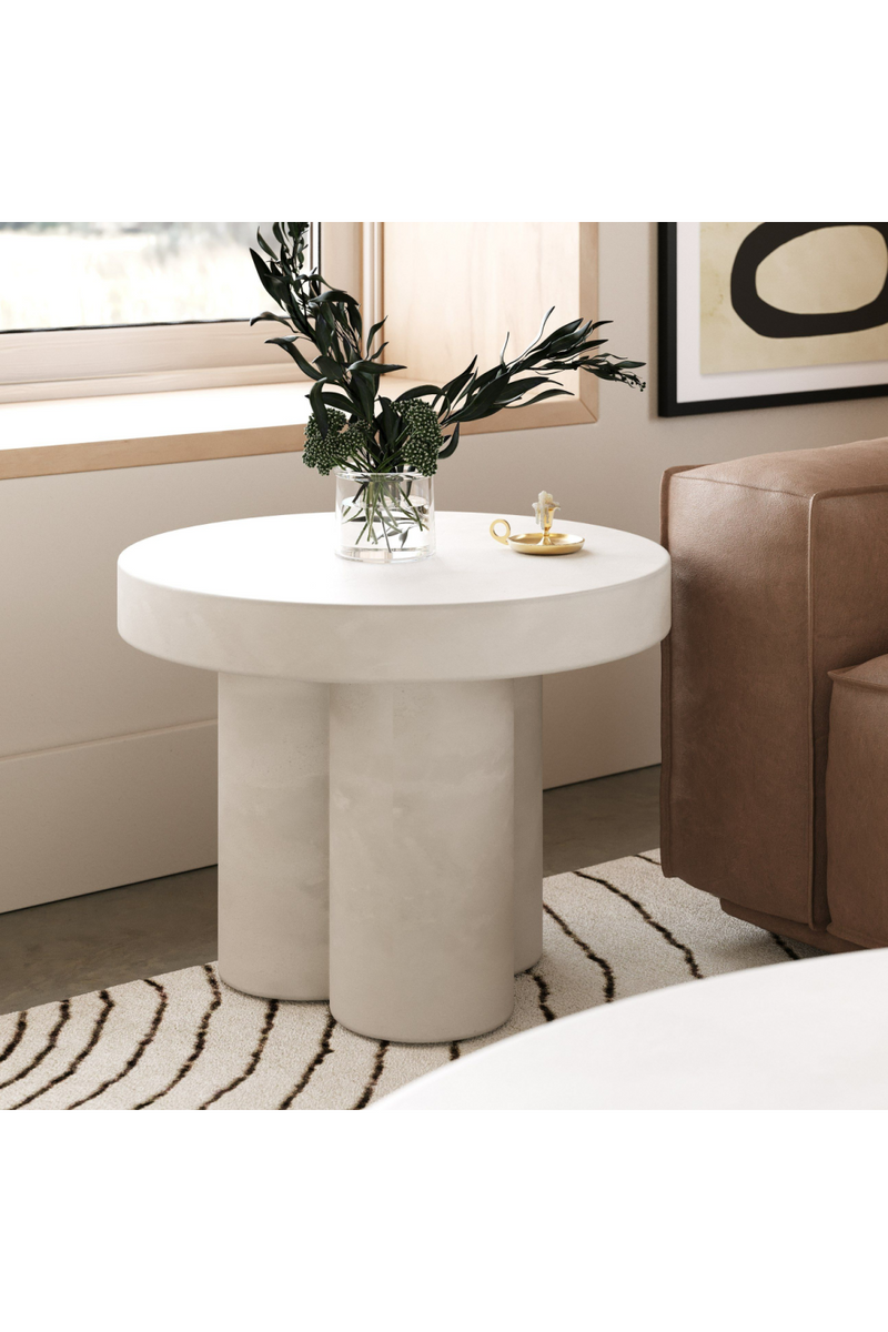 Concrete Round Coffee Table | OROA Modern Bruni | Oroatrade.com