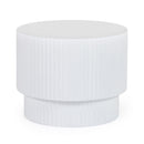 Concrete Round End Table | OROA Modern Gruver