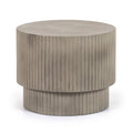 Concrete Round End Table | OROA Modern Gruver