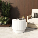 Concrete Round End Table | OROA Modern Gruver