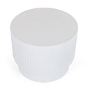 Concrete Round End Table | OROA Modern Gruver