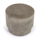 Concrete Round End Table | OROA Modern Gruver