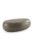 Gray Concrete Oval Coffee Table L | OROA Modern Denny | Oroatrade.com