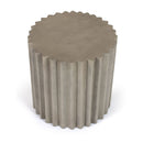 Ribbed Cylindrical End Table | OROA Modern Evadale