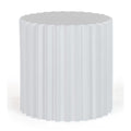 Ribbed Cylindrical End Table | OROA Modern Evadale