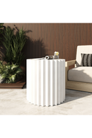 Ribbed Cylindrical End Table | OROA Modern Evadale | Oroatrade.com