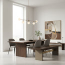 Gray Concrete Dining Bench | OROA Modern June | Oroatrade.com
