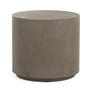 Gray Concrete Cylindrical End Table | OROA Modern Morley