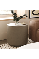 Gray Concrete Cylindrical End Table | OROA Modern Morley | Oroatrade.com