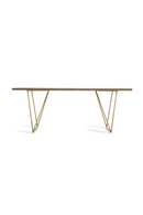 Antique Brass Legged Dining Table | OROA Modern Marcia | Oroatrade.com