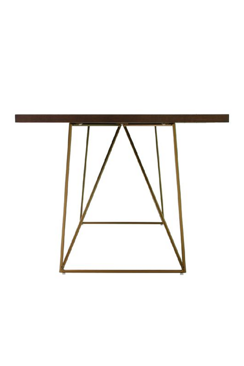 Antique Brass Legged Dining Table | OROA Modern Marcia | Oroatrade.com