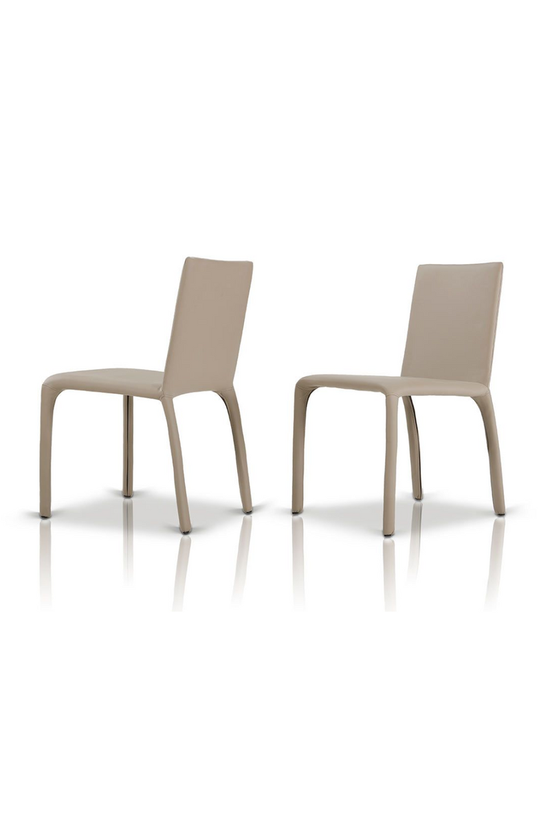 Gray Leatherette Dining Chairs (2) | OROA Modern Hyla | Oroatrade.com