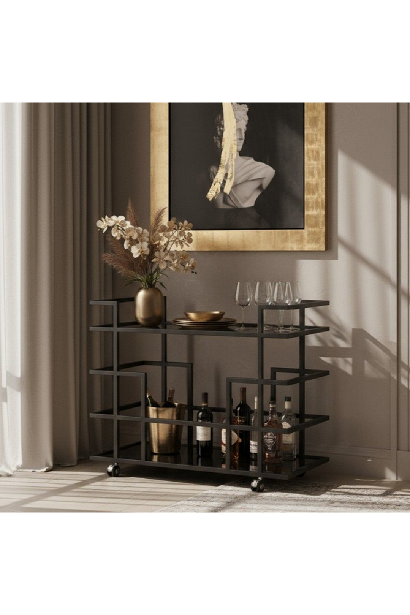 Black Stainless Steel Wine Rack | OROA Modern Deakin | Oroatrade.com