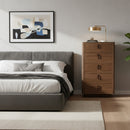 5-Drawer Walnut Chest | OROA Modern Chelton Oroatrade.com