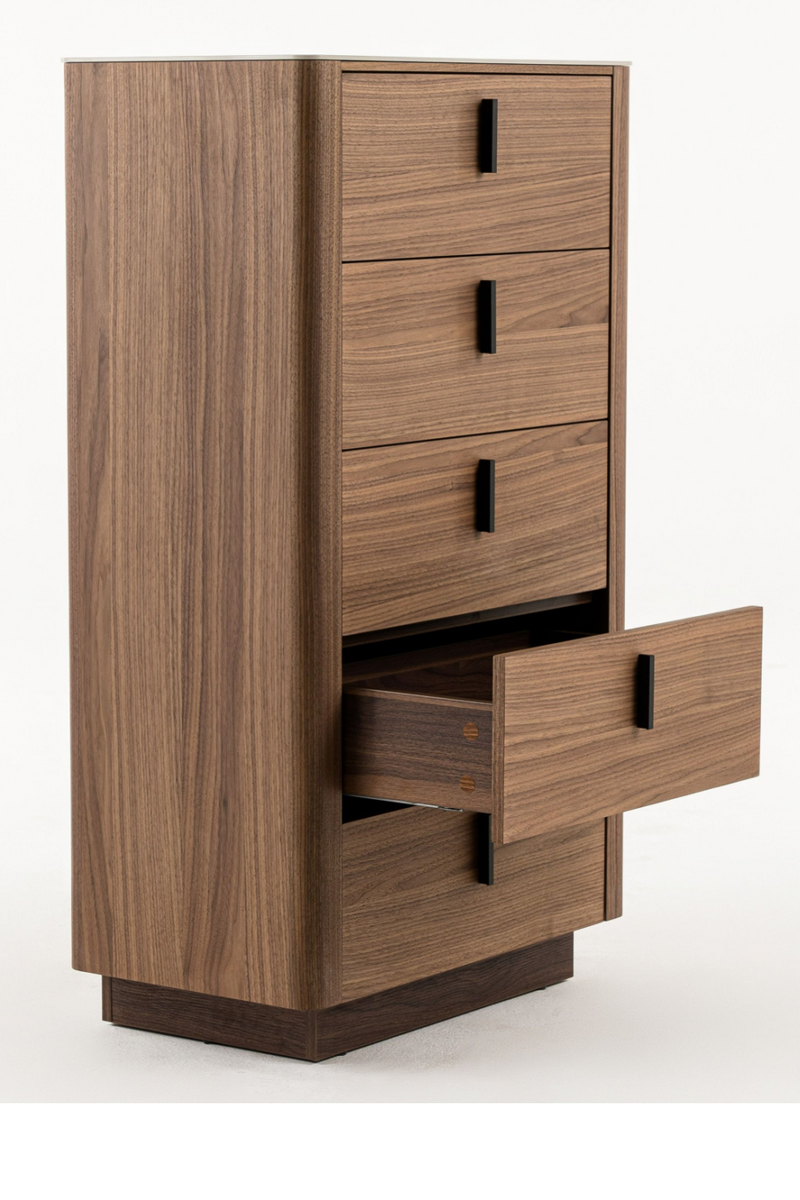 5-Drawer Walnut Chest | OROA Modern Chelton Oroatrade.com