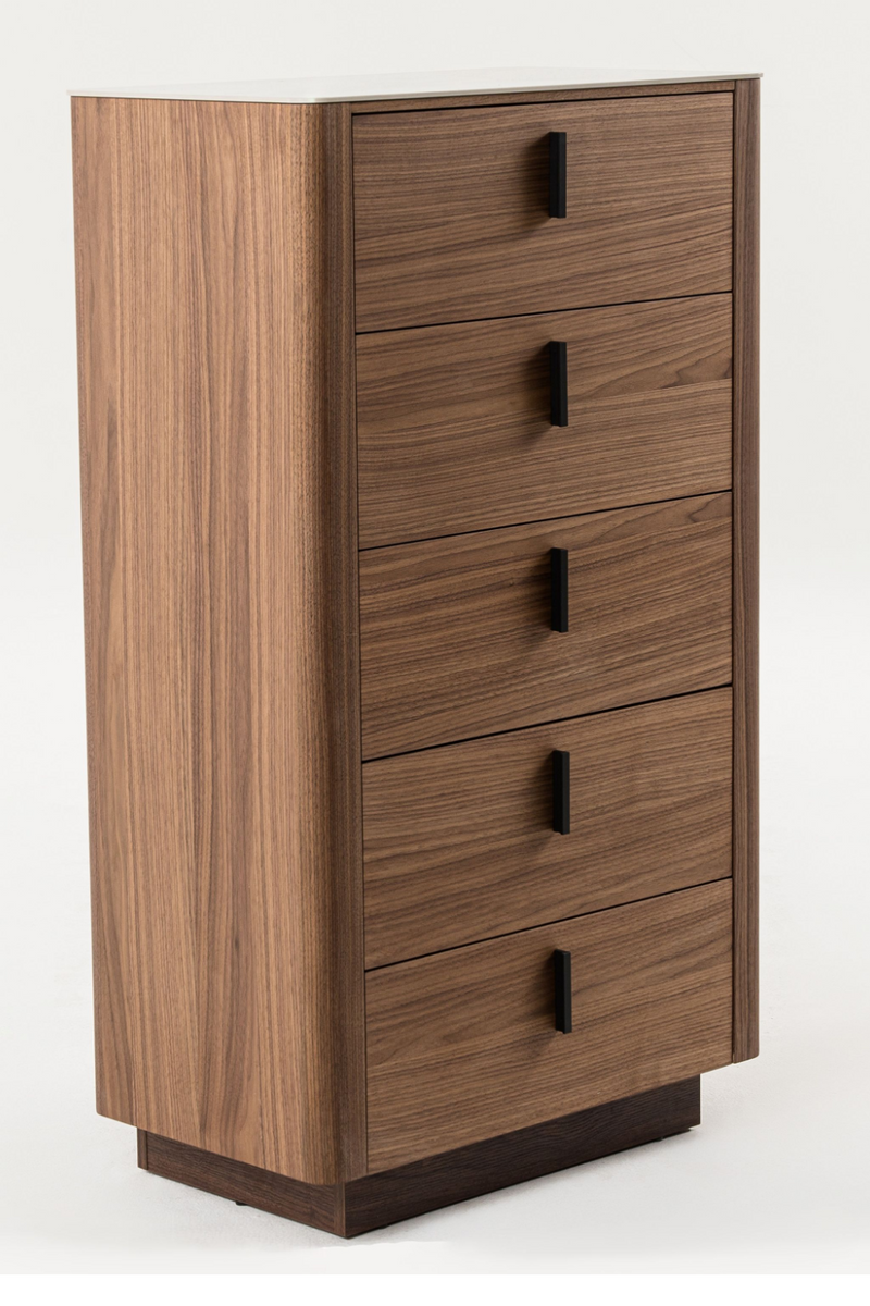 5-Drawer Walnut Chest | OROA Modern Chelton Oroatrade.com