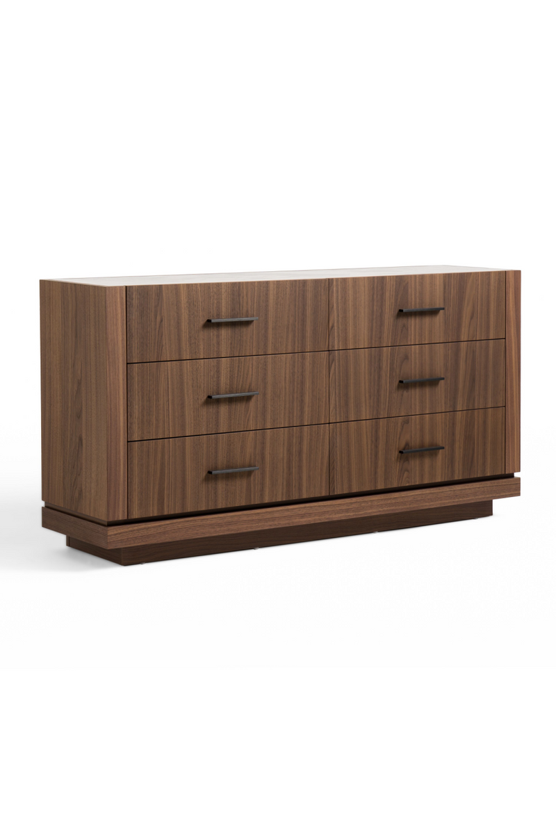 6-Drawer Walnut Dresser | OROA Modern Bailey | Oroatrade.com